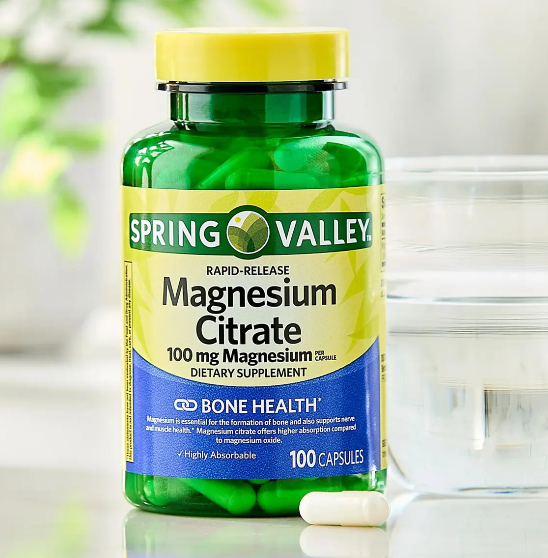 Vista 3 de Spring Valley Citrato De Magnesio 100cap